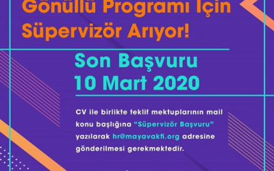 Gönüllü Programımız İçin Süpervizör Arıyoruz!