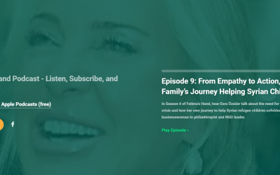 Our Founder and President Esra Özsüer was the guest on Fatima’s Hand podcast!