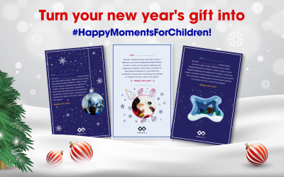 Turn your new year’s gift into Happy Moments For Children!