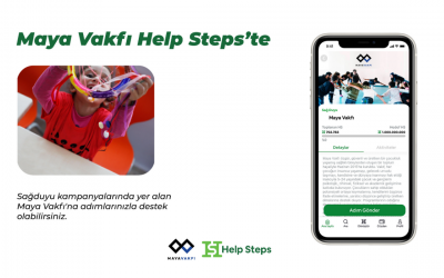 Adımları bağışa dönüştüren Help Steps uygulamasındayız!