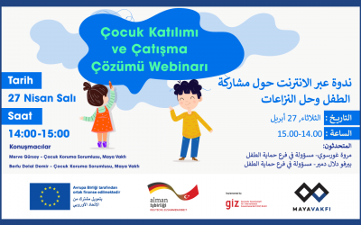 Çocuk Katılımı ve Çatışma Çözümü Webinarı’na Davetlisiniz!